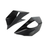 Maxbell 2x Motorcycle Side Wind Deflectors Gas Tank Side Cover Panel Air Deflectors Dark Black