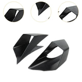 Maxbell 2x Motorcycle Side Wind Deflectors Gas Tank Side Cover Panel Air Deflectors Dark Black