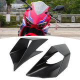 Maxbell 2x Motorcycle Side Wind Deflectors Gas Tank Side Cover Panel Air Deflectors Dark Black