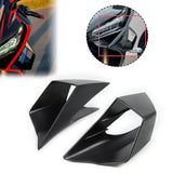 Maxbell 2x Motorcycle Side Wind Deflectors Gas Tank Side Cover Panel Air Deflectors Dark Black