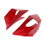 Maxbell 2x Motorcycle Side Wind Deflectors Gas Tank Side Cover Panel Air Deflectors Red
