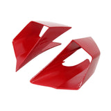 Maxbell 2x Motorcycle Side Wind Deflectors Gas Tank Side Cover Panel Air Deflectors Red