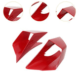Maxbell 2x Motorcycle Side Wind Deflectors Gas Tank Side Cover Panel Air Deflectors Red