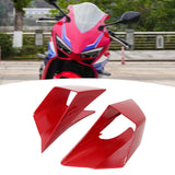 Maxbell 2x Motorcycle Side Wind Deflectors Gas Tank Side Cover Panel Air Deflectors Red