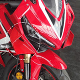 Maxbell 2x Motorcycle Side Wind Deflectors Gas Tank Side Cover Panel Air Deflectors Red