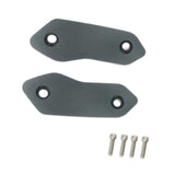 Maxbell 2 Pieces Motorcycle Mirror Block Off Plates Decoration Rearview Mirror Parts Gray