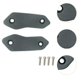 Maxbell 2 Pieces Motorcycle Mirror Block Off Plates Decoration Rearview Mirror Parts Gray