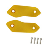 Maxbell 2 Pieces Motorcycle Mirror Block Off Plates Decoration Rearview Mirror Parts Gold