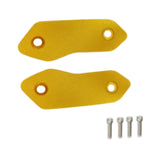 Maxbell 2 Pieces Motorcycle Mirror Block Off Plates Decoration Rearview Mirror Parts Gold