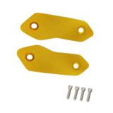 Maxbell 2 Pieces Motorcycle Mirror Block Off Plates Decoration Rearview Mirror Parts Gold