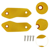 Maxbell 2 Pieces Motorcycle Mirror Block Off Plates Decoration Rearview Mirror Parts Gold