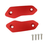 Maxbell 2 Pieces Motorcycle Mirror Block Off Plates Decoration Rearview Mirror Parts Red