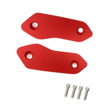 Maxbell 2 Pieces Motorcycle Mirror Block Off Plates Decoration Rearview Mirror Parts Red