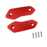 Maxbell 2 Pieces Motorcycle Mirror Block Off Plates Decoration Rearview Mirror Parts Red