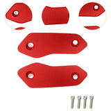 Maxbell 2 Pieces Motorcycle Mirror Block Off Plates Decoration Rearview Mirror Parts Red