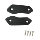 Maxbell 2 Pieces Motorcycle Mirror Block Off Plates Decoration Rearview Mirror Parts Black