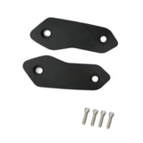 Maxbell 2 Pieces Motorcycle Mirror Block Off Plates Decoration Rearview Mirror Parts Black