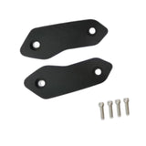 Maxbell 2 Pieces Motorcycle Mirror Block Off Plates Decoration Rearview Mirror Parts Black