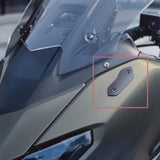 Maxbell 2 Pieces Motorcycle Mirror Block Off Plates Decoration Rearview Mirror Parts Black