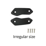 Maxbell 2 Pieces Motorcycle Mirror Block Off Plates Decoration Rearview Mirror Parts Black