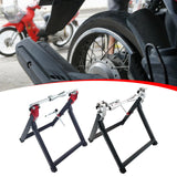 Motorcycle Wheel Balancer Heavy Duty Sturdy Motorcycle Wheel Balancing Stand Red