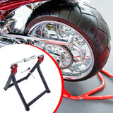 Motorcycle Wheel Balancer Heavy Duty Sturdy Motorcycle Wheel Balancing Stand Red