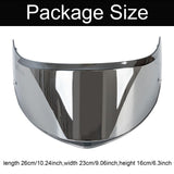 Maxbell Motorcycle Helmet Shield Easy to Install Replace for Ff808 Silver Plating