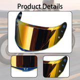 Maxbell Motorcycle Helmet Shield Easy to Install Replace for Ff808 Aurora Red