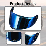 Maxbell Motorcycle Helmet Shield Easy to Install Replace for Ff808 Aurora Blue