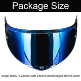 Maxbell Motorcycle Helmet Shield Easy to Install Replace for Ff808 Aurora Blue