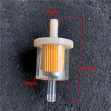Maxbell Gas Inline Filter Transparent Moto Parts Replacements Easy Installation