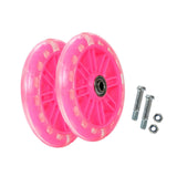 Maxbell Child Bike Training Wheels Universal Portable Accessories Biking Replacement Pink