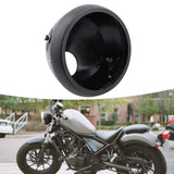 Maxbell Motorcycle Headlight Housing Sturdy DIY Modified for Motorbike Fittings Black