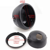 Maxbell Motorcycle Headlight Housing Sturdy DIY Modified for Motorbike Fittings Black
