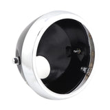 Maxbell Motorcycle Headlight Housing Sturdy DIY Modified for Motorbike Fittings Silver