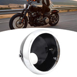Maxbell Motorcycle Headlight Housing Sturdy DIY Modified for Motorbike Fittings Silver
