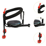 Maxbell Portable Electric Bike Kids Seat and Backrest Armrest for City Bicycles Blue