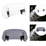 Maxbell Motorcycle Windshield Extension Riding Replacement Parts Extender Protection White