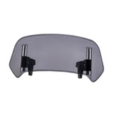 Maxbell Motorcycle Windshield Extension Riding Replacement Parts Extender Protection Gray