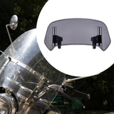 Maxbell Motorcycle Windshield Extension Riding Replacement Parts Extender Protection Gray