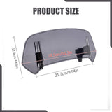 Maxbell Motorcycle Windshield Extension Riding Replacement Parts Extender Protection Gray