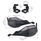 Maxbell 2Pcs Brake Clutch Lever Protector Bar Mounts Motorcycle Handlebar Windshield