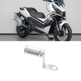 Maxbell Extension Holder Bracket Generic Motorcycle Rearview Mirror Mount Silver