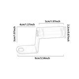 Maxbell Extension Holder Bracket Generic Motorcycle Rearview Mirror Mount Silver