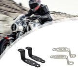 Maxbell 2x Motor Headlight Mount Bracket Easy Installation Repair Parts Light Holder Black