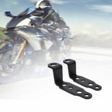 Maxbell 2x Motor Headlight Mount Bracket Easy Installation Repair Parts Light Holder Black