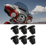 Maxbell 6Pcs Side Cover Grommets Gaskets Washers for Harley Touring Street King for 2008 to now
