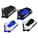 Maxbell Motorcycle Kick Stand Aluminum Alloy Enlarger Plate for BMW R1200GS Adv Black
