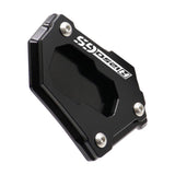 Maxbell Motorcycle Kick Stand Aluminum Alloy Enlarger Plate for BMW R1200GS Adv Black