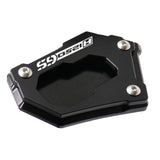Maxbell Motorcycle Kick Stand Aluminum Alloy Enlarger Plate for BMW R1200GS Adv Black